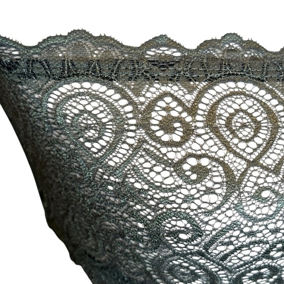 Free People Intimately Army Green Sheer Bandeau Strapless Bra Top XS S NWOT - Picture 2 of 7